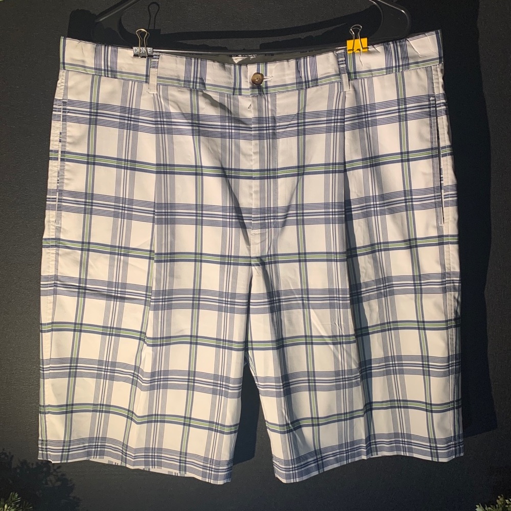 Greg Norman Plaid Golf Shorts